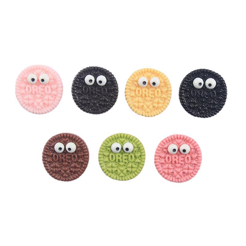 Colorful Eyes Cookies Resin Cream Glue Phone Case Head String Hair Card Accessories Diy Factory Wholesale Cup Stickers Item Picture