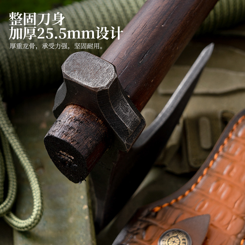 Factory direct sales of hand-forged camping axes, multi-functional axes, wood-chopping tactical camping survival axes, and mountain-cutting and felling axes Specification image