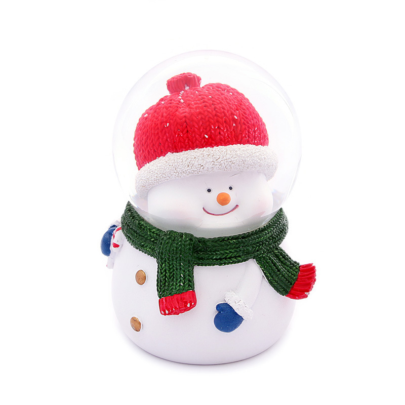 Amazon Cross-Border Exports 45 Small Santa Claus Crystal Balls With Lights Christmas Gift Resin Craft Lot details Picture