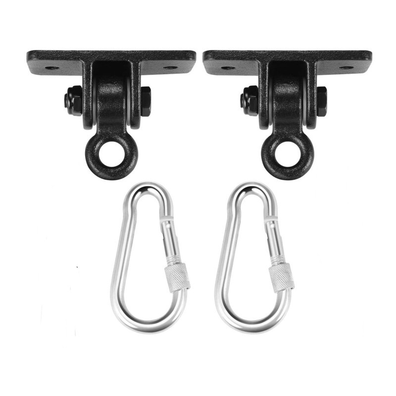 Heavy-duty metal swing suspension buckle fixed base outdoor park courtyard swing chair hook accessory set Application Scenario