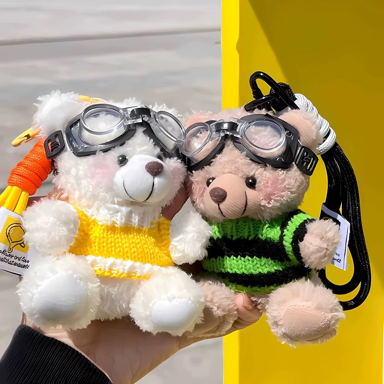 For Large Quantities, We Can Talk About Popular Online Celebrity Pilot Bear Plush Pendants, Creative Dolls, Cute Bear Figurines, Keychains, Bags And Pendants