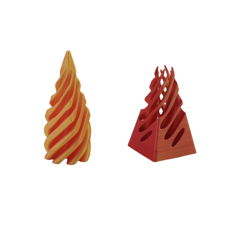 Cross-border 3d printed Push Push Fun Stress-relieving spiral cone toy pyramid Non-penetrable creative fingertip decoration Item Picture