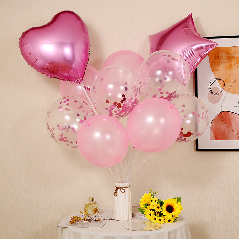亚马逊乳胶气球套装爱心彩色气球派对气氛装饰品情人节网红波波球详情图4