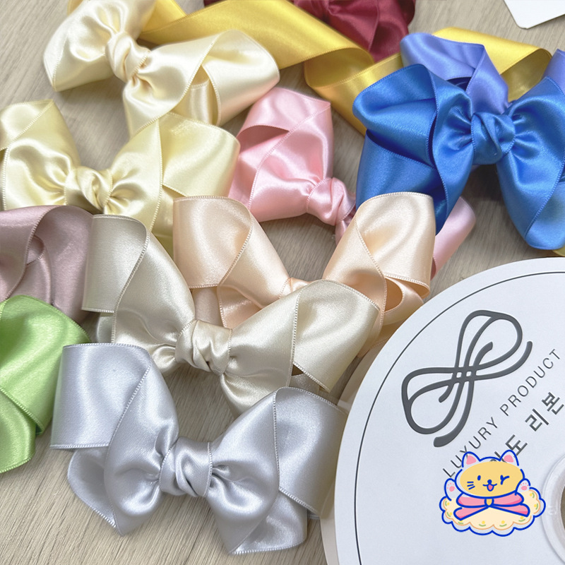 Imported Double-Sided Diamond Crystal Ribbon Polyester Ribbon Handmade Diy Hair Accessories Bow Material Clothing Hat Accessories Specification drawing