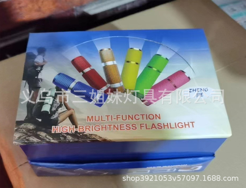 The new 9LED fluorescent flashlight UV fluorescent agent inspection scorpion lamp comes in four colors with white light illumination and multiple functions pic 1