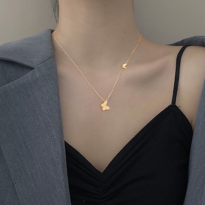 Pure silver necklace, high-end design pendant for women, non-fading, light luxury, niche design, creative and versatile accessory, collarbone chain Specification image