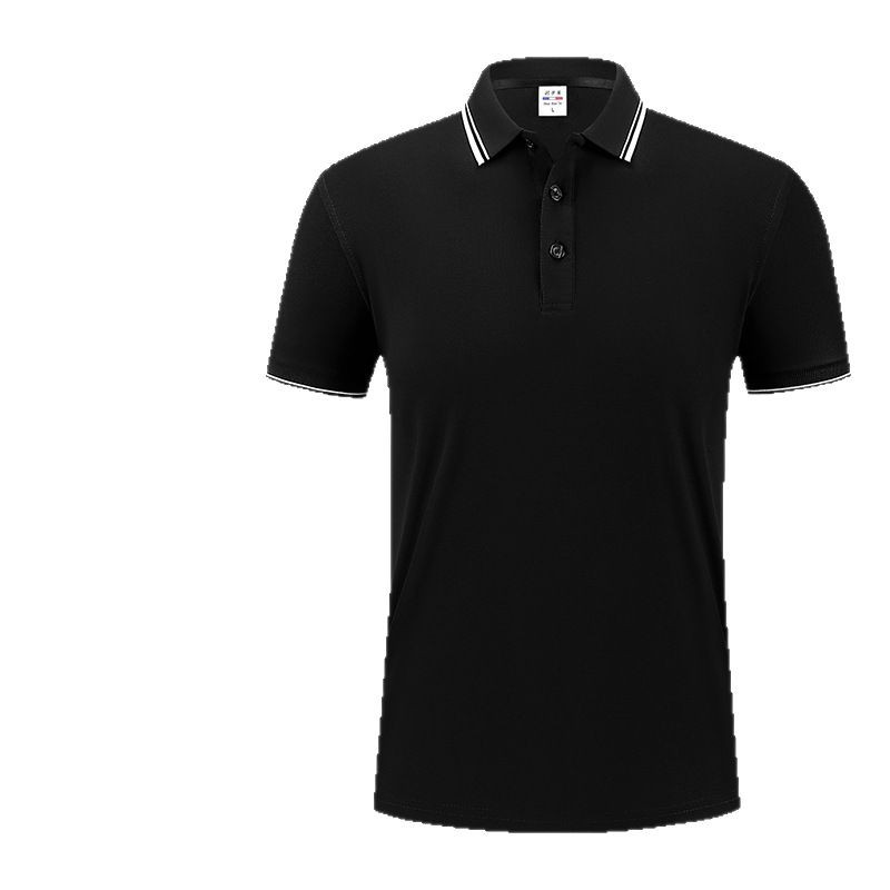 Customized ice silk work clothes with logo printing, embroidery, cultural workwear, polo shirts, short-sleeved summer T-shirts, and men's factory uniforms Item Picture