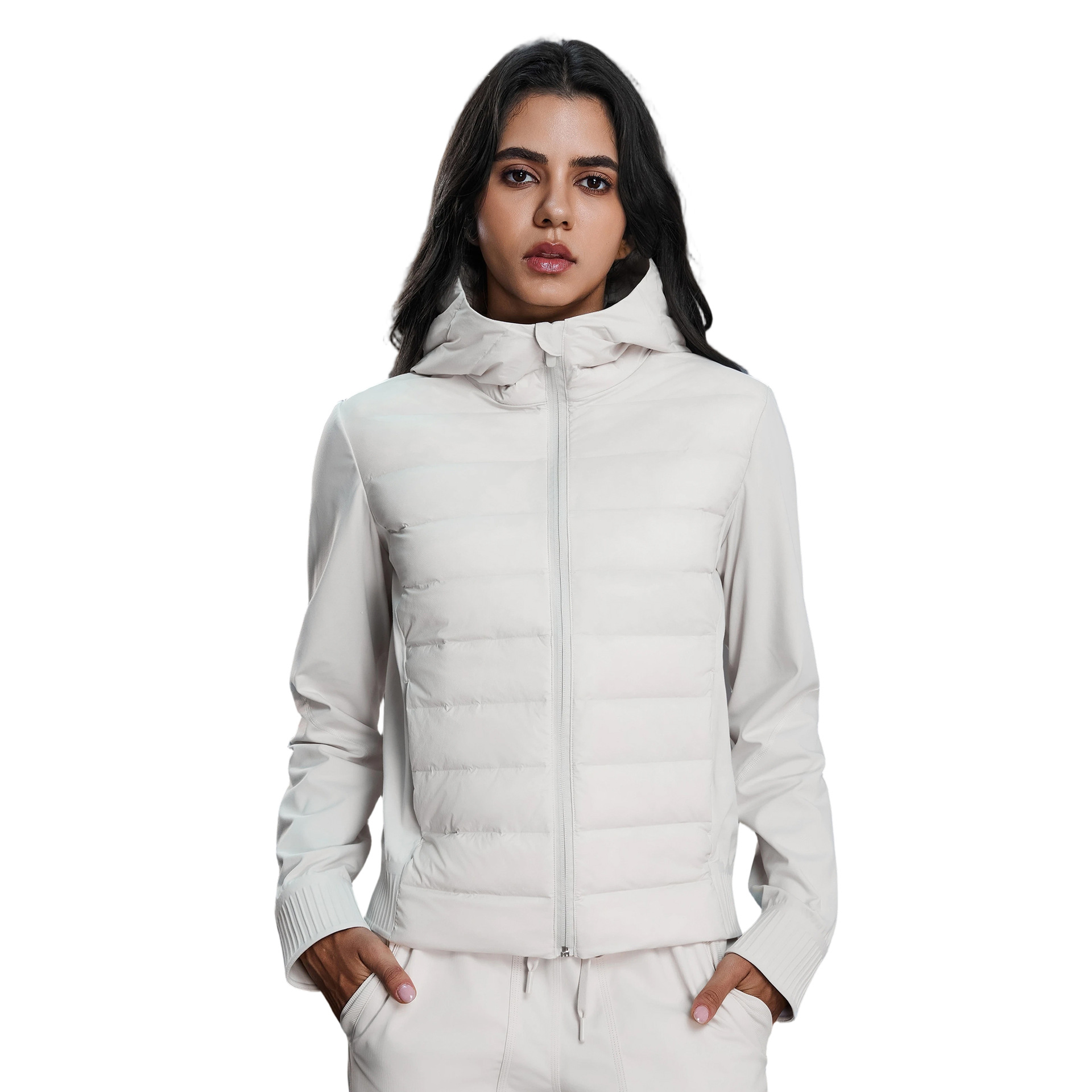 羽绒服/羽绒服女短款韩版/羽绒服长款/排骨羽绒服/大牌羽绒服白底实物图