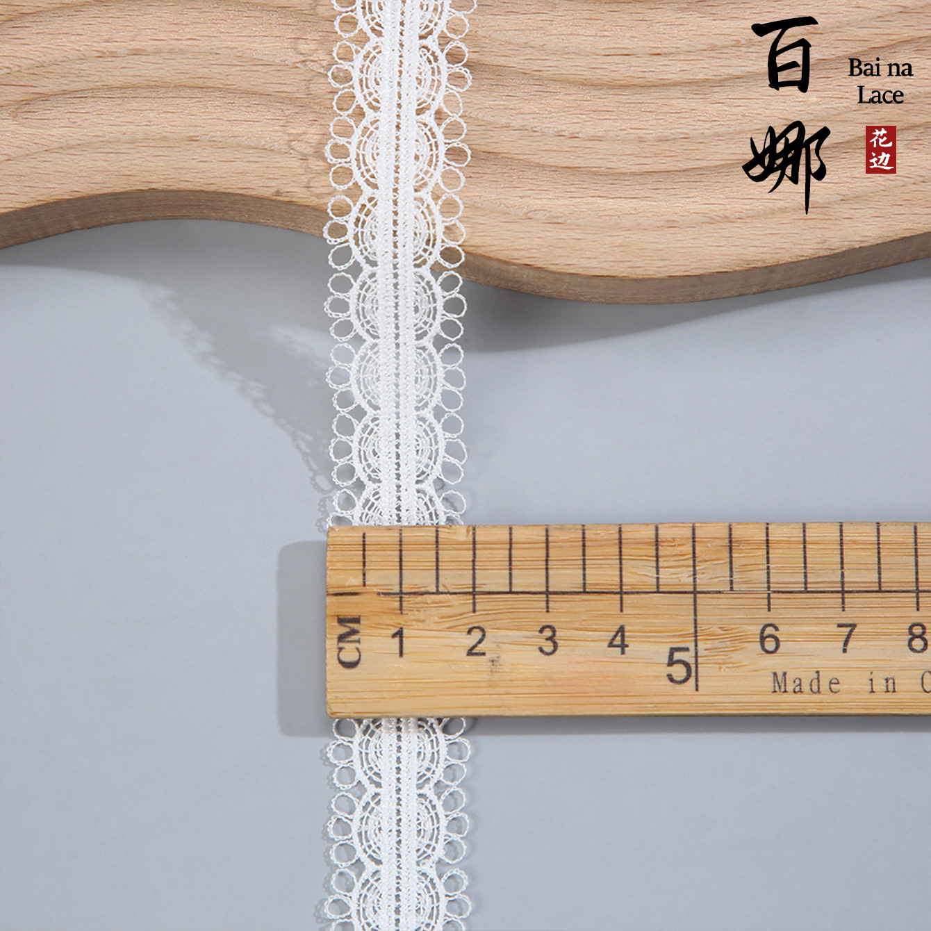 White milk silk lace water-soluble lace for DIY clothing, hair accessories, curtains, tablecloths, throw pillows and other home textile lace accessories Specification image