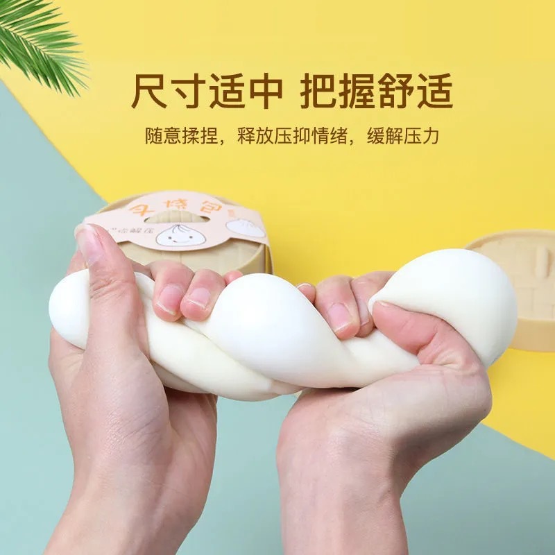 Tiktok Simulation Decompression Steamed Bun With Steaming Steamer Knead Music Extractor Slow Rebound Decompression Venting Toy details Picture