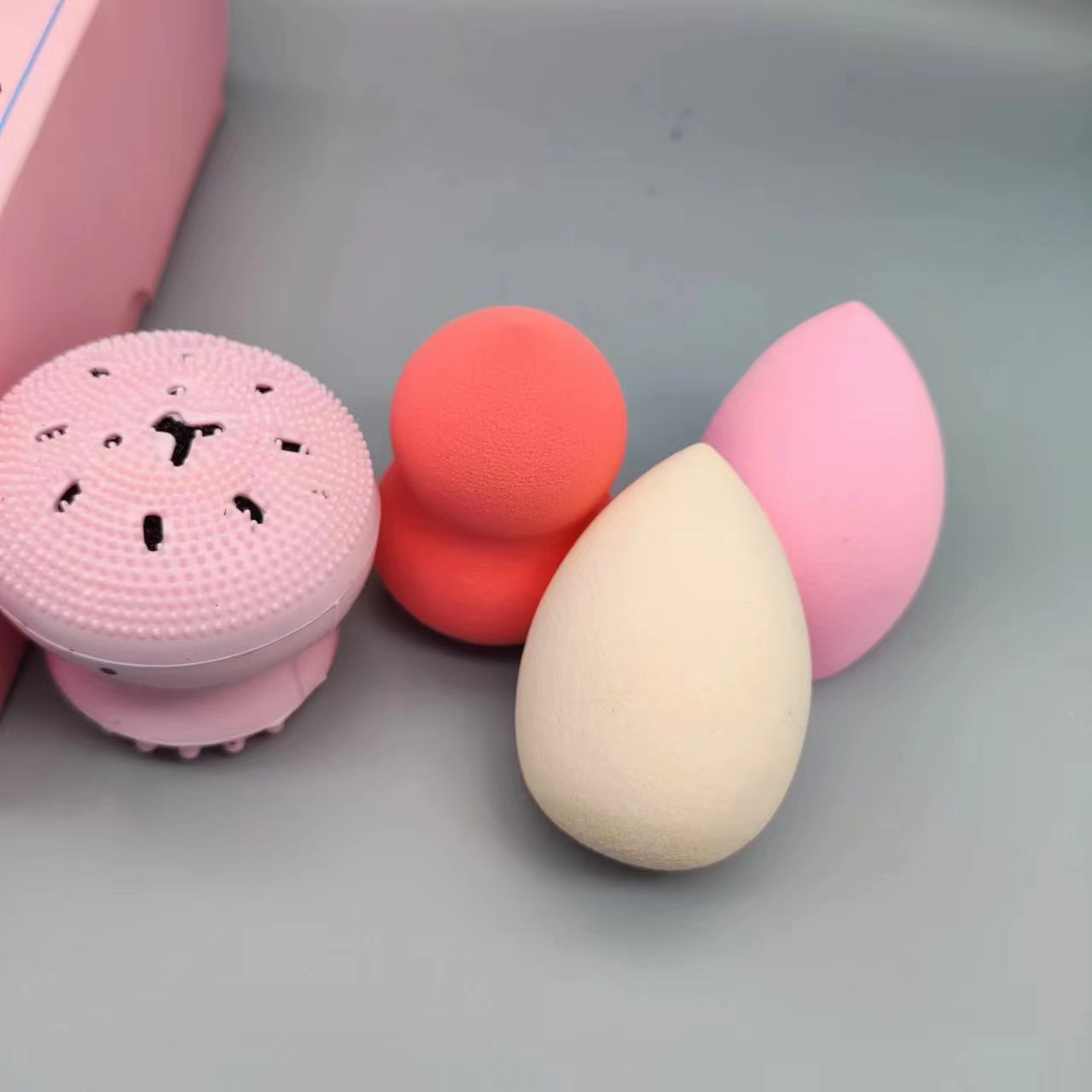 New Spot Powder Puff Set Face Silicone A Product Mixed Color Can Soak Big Makeup Eggs To Use Not To Eat Powder details Picture