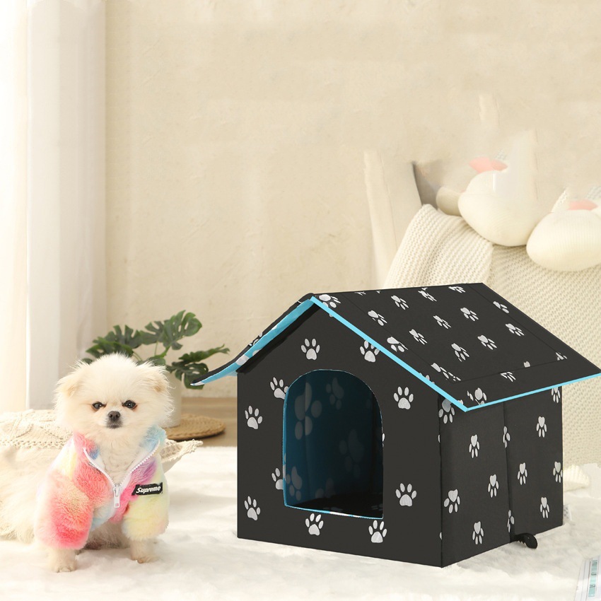 T Simple cat mattress house, stray cat and dog bed, outdoor waterproof cat villa, cat and dog house, detachable pet bed details Picture