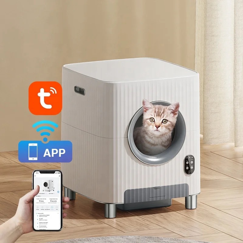 智能猫砂盆猫厕所全封闭感应舱门APP带摄像头全自动超大号除臭新