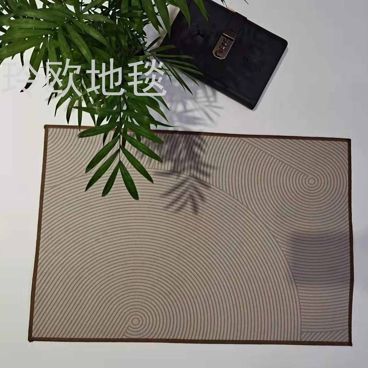 Lingou super soft printed non-slip mat floor mat carpet toilet non-slip mat alpaca non-slip mat can wipe kitchen details Picture