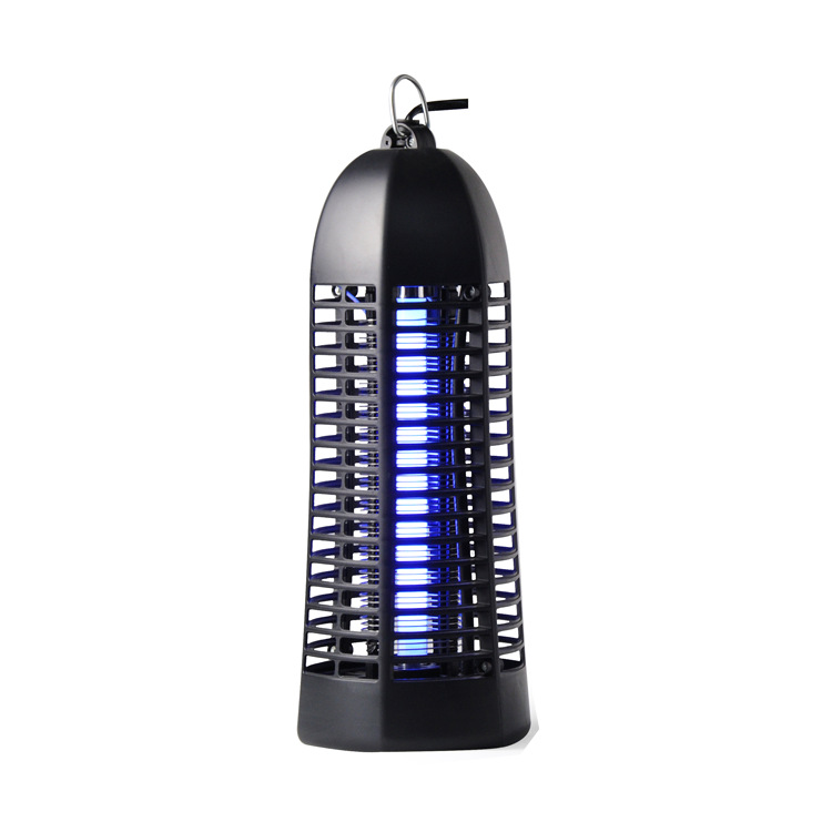 Custom-made 6W ABS flame-retardant black mosquito killer for household use, export manufacturer, minimum order quantity of one piece, commercial electric shock mosquito killer Item Picture