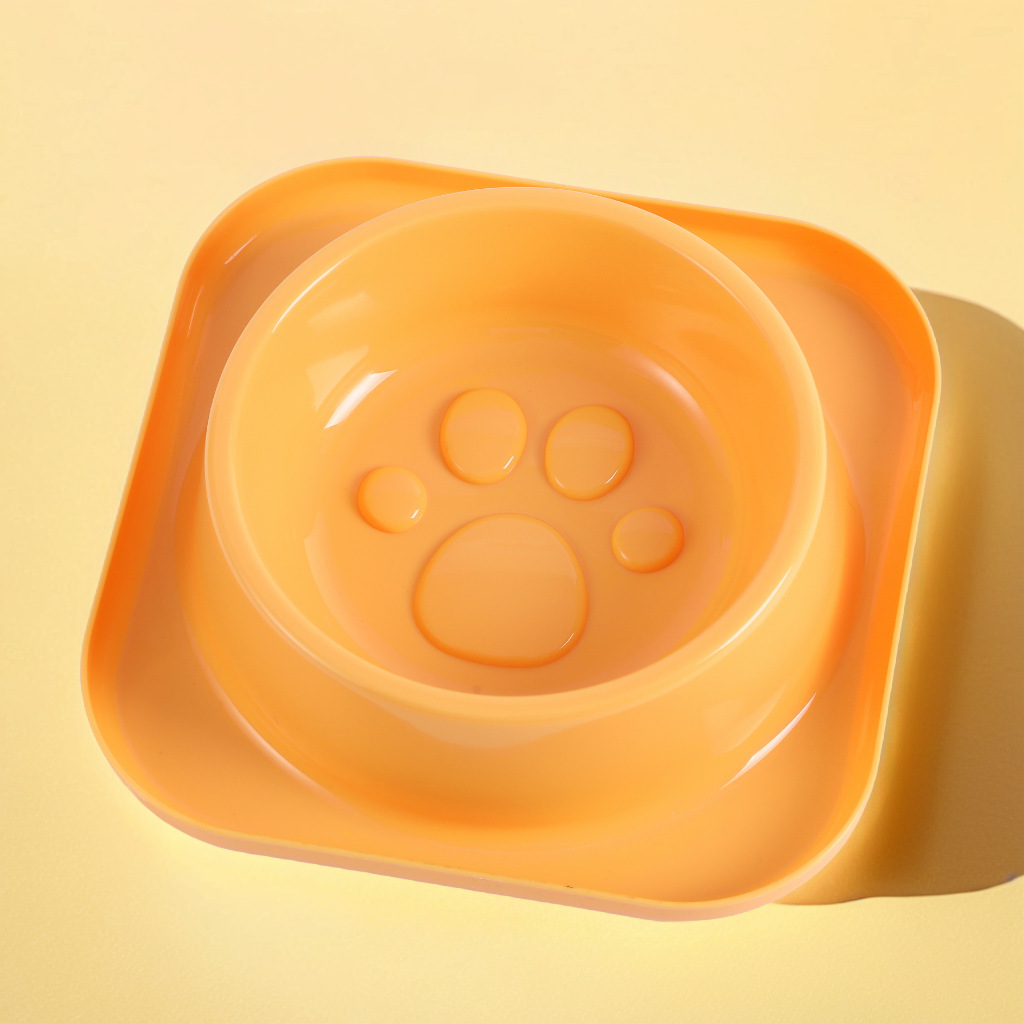 Wholesale of new Amazon cross-border transparent leak-proof single bowl pet food utensils, anti-slip large food bowls for cats and dogs Application Scenario