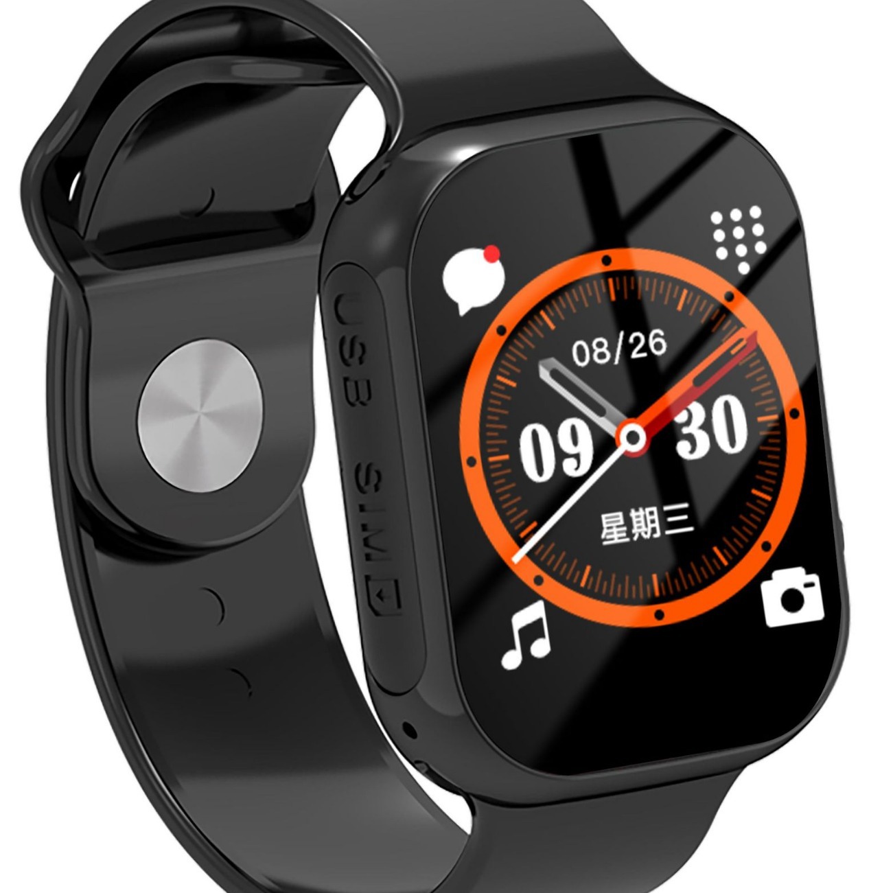 F12 Private Model 1.83-Inch 5G Full Network Passband Payment Phone Video Positioning Smartwatch Q12 Specification drawing