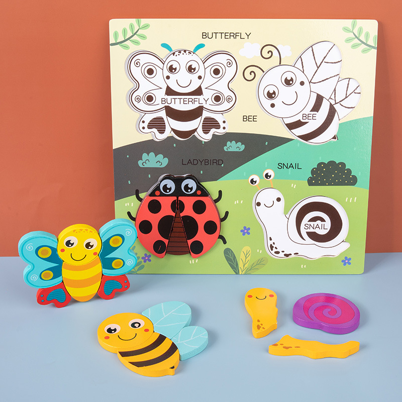 Wholesale of new wooden large three-dimensional jigsaw puzzles for animals, transportation, insects, oceans, and children's intelligence and cognitive toys Application Scenario
