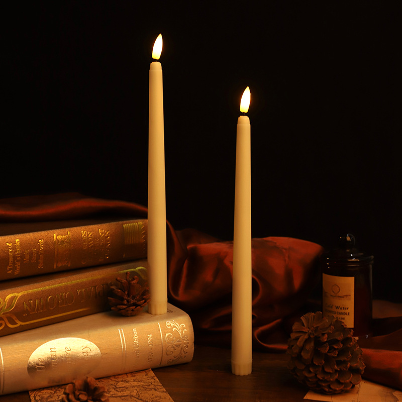 European Castle Style Remote Control Long Pole Candle Wedding Restaurant Decoration Led Electronic Candle Halloween Props Specification drawing