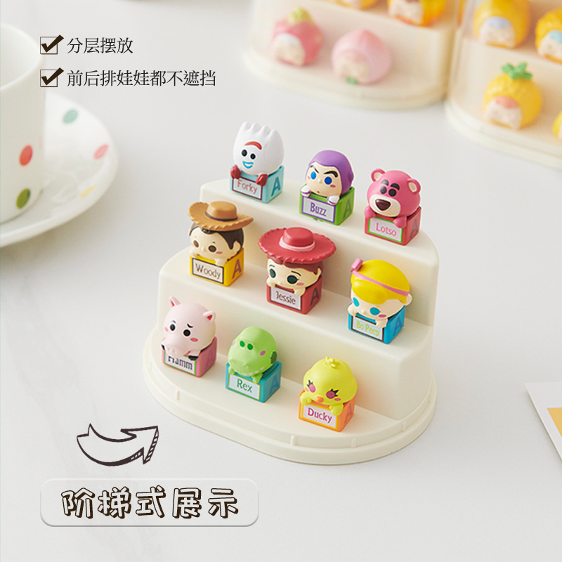 The display box, the cute grain blind box, can be stacked with dust-proof dolls, the Lego display stand, and the transparent bubble Matte figurine storage box Application Scenario