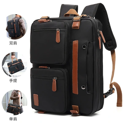 Cross border explosive multi-functional bag oblique cross student schoolbag Business handbag computer bag outside men's backpack thumbnail