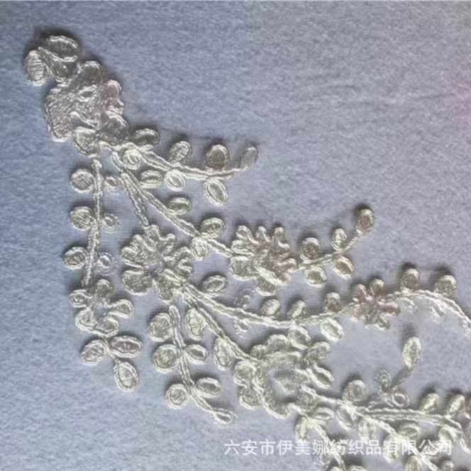 花边/毛边/手工材料蕾丝花边/玻璃纱刺绣花边/褶皱雪纱带细节图