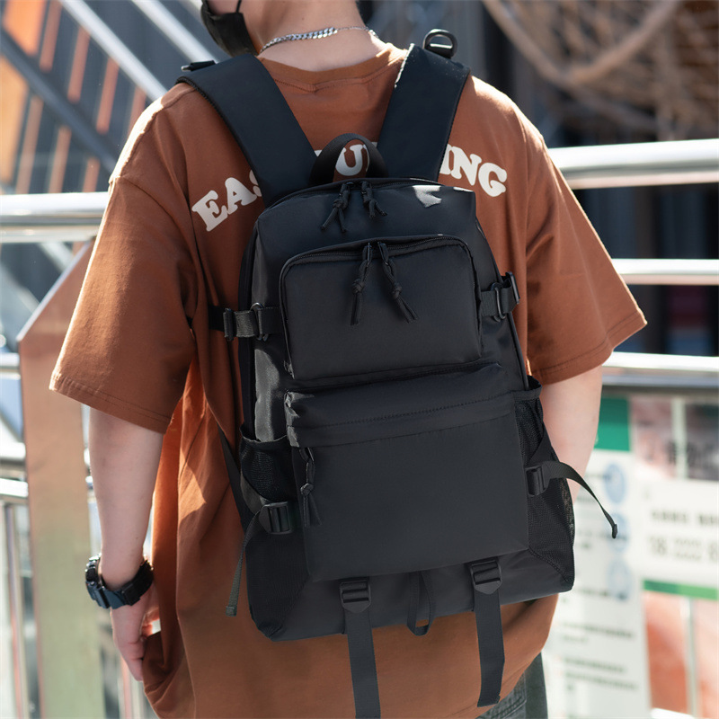 新款百搭大容量双肩包中大学生背包户外时尚潮流笔记本电脑电脑包
