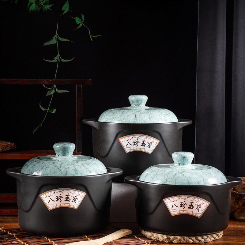 八珍日式砂锅煲汤家用电陶炉燃气炖汤锅陶瓷锅煤气灶专用