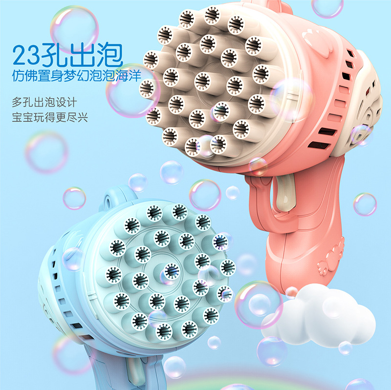 Spot Wholesale Gatlin Electric Bubble Machine Chutian Tik Yin Stall Source Children's Outdoor Toy Bubble Gun Huaixing 789 Specification drawing