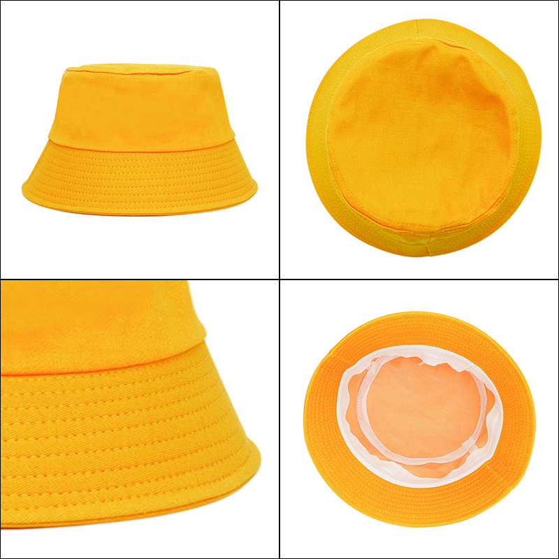 Light Plate Fisherman's Hat Basin Hat Made Embroidery Logo Printed Fishing Hat Women's Pure Cotton Sunblock Fisherman's Hat Wholesale Specification drawing