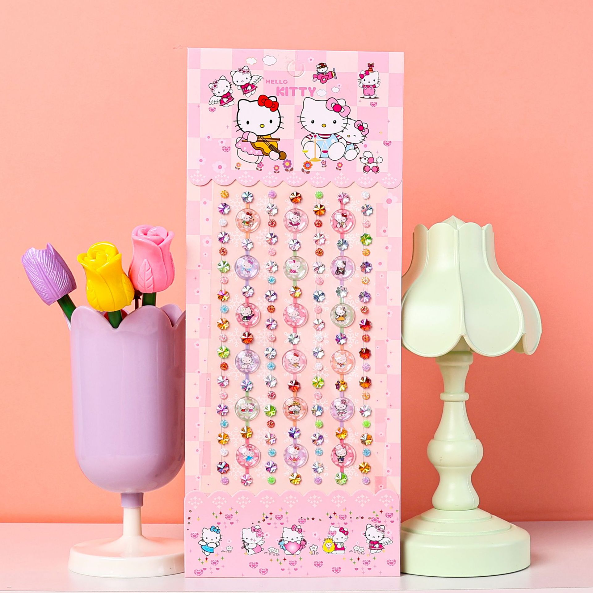 Cartoon Series Diamond Stickers Diy Acrylic Stickers Kindergarten Reward Stickers Creative Diamond Stickers Wholesale Application Scenario