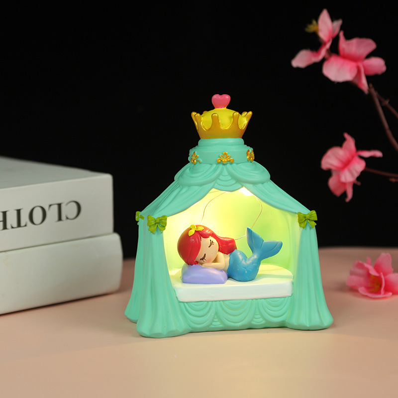 Creative Princess Series Castle Night Light Ins Wind Girl Heart Hand Gift Girl Room Decoration Star Light Specification drawing