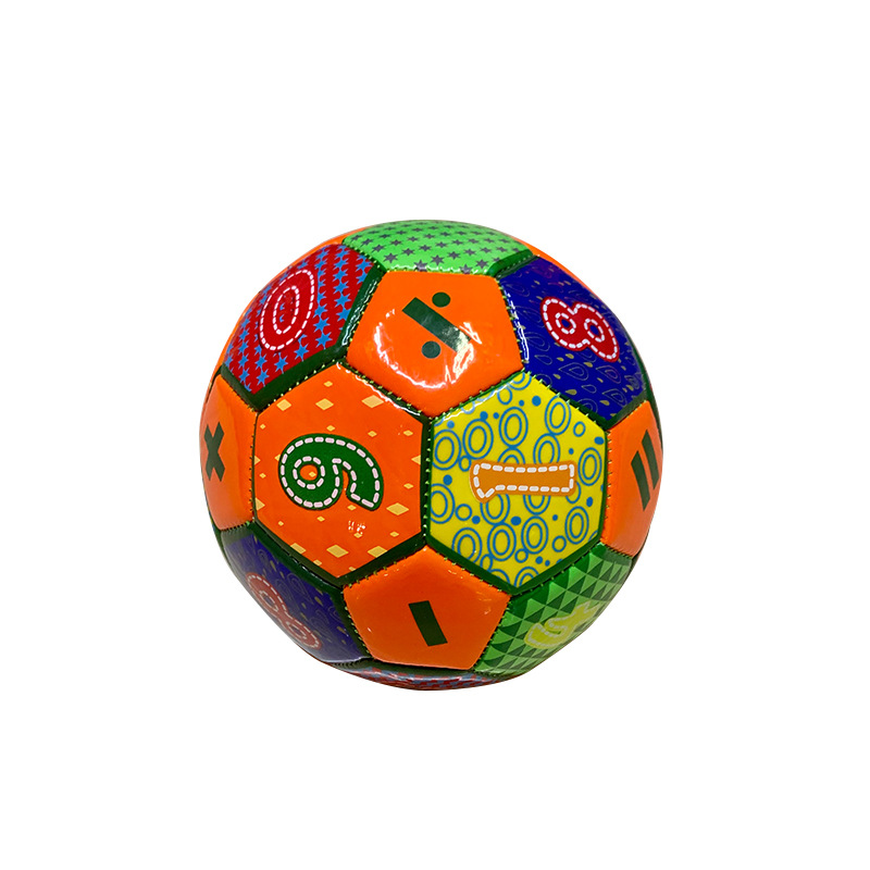 Number Symbol Baby Soccer Soft Leather Kindergarten Soccer Children Pvc Elementary School Students No. 2 Training Soccer Machine Sewing Item Picture