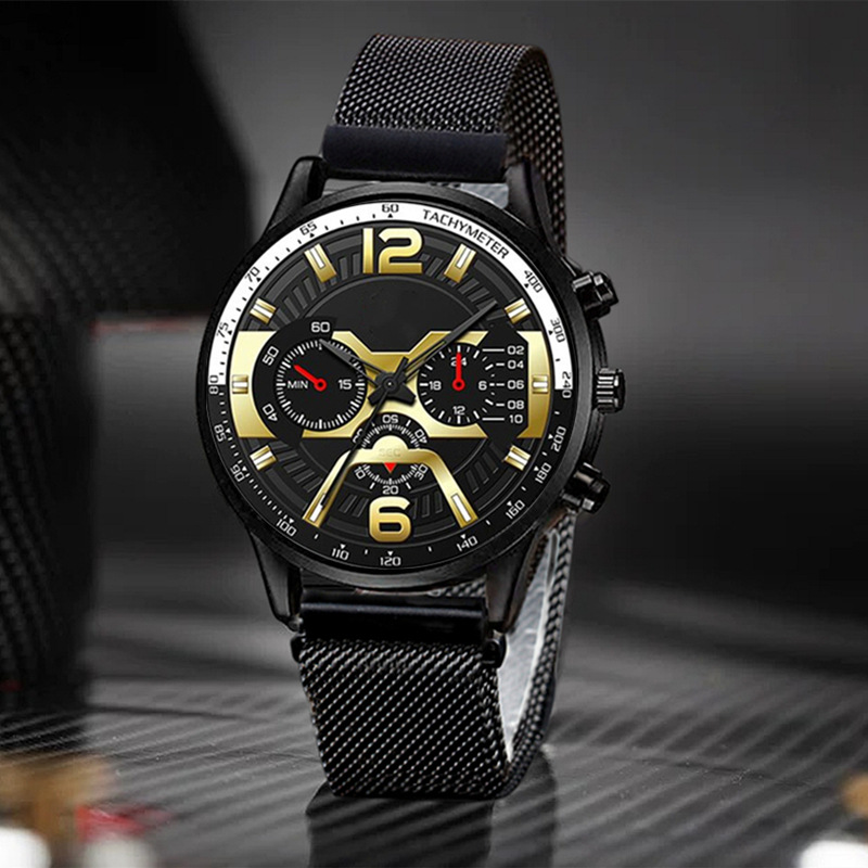 New magnetic buckle men's fashion export wholesale trendy sports wristwatch, business cross-border bestseller sports shake full figure