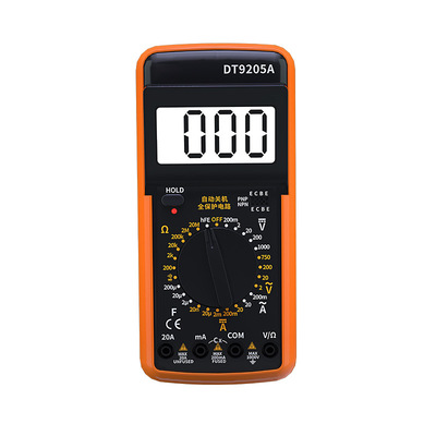 DT9205A跨境数显万用表 精度数字万用表 数字防烧表电容电压表详情图5