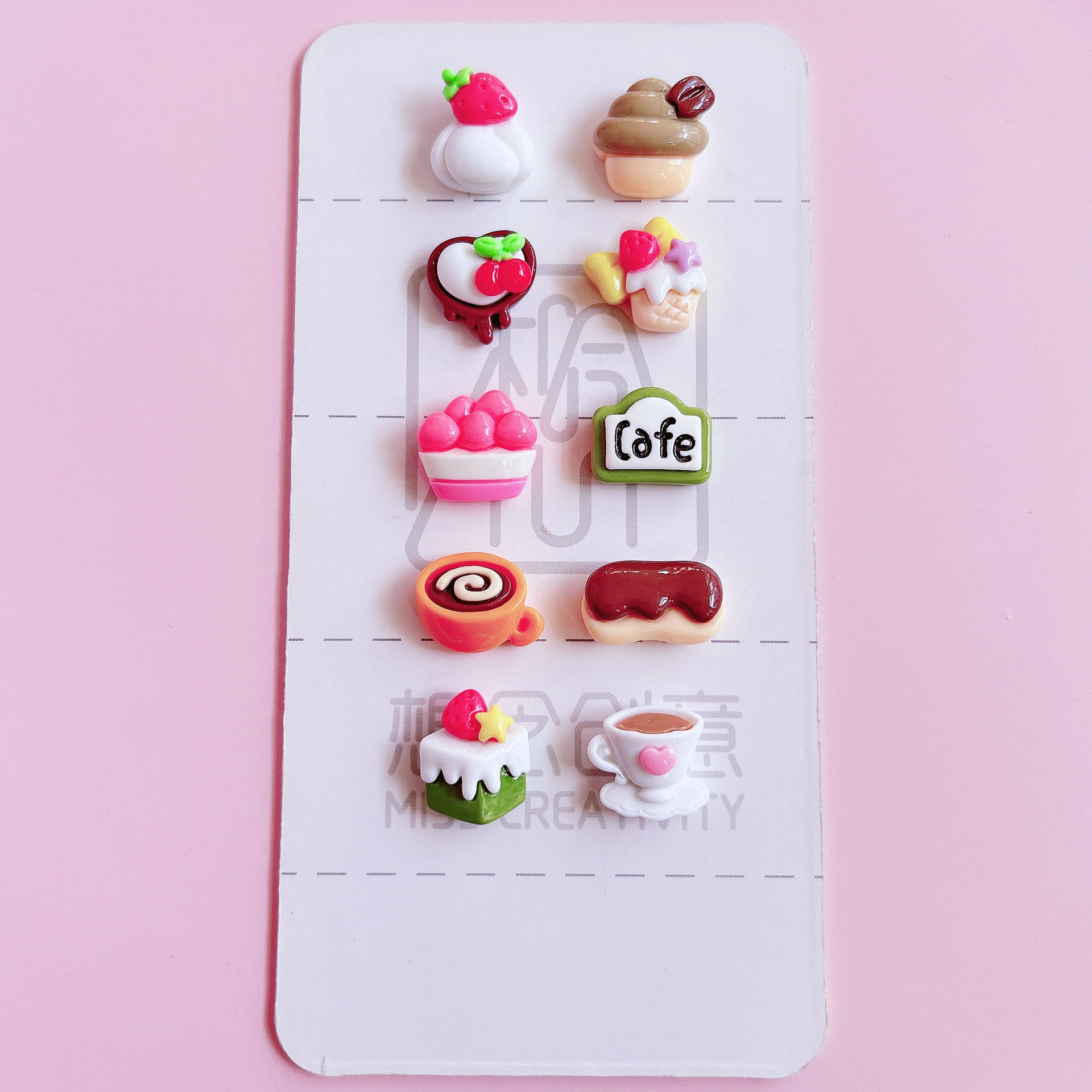 xn Enjoy Food and Play Decorative Accessories, handcrafted hair accessories with pendants, diy creative decorative material stickers details Picture