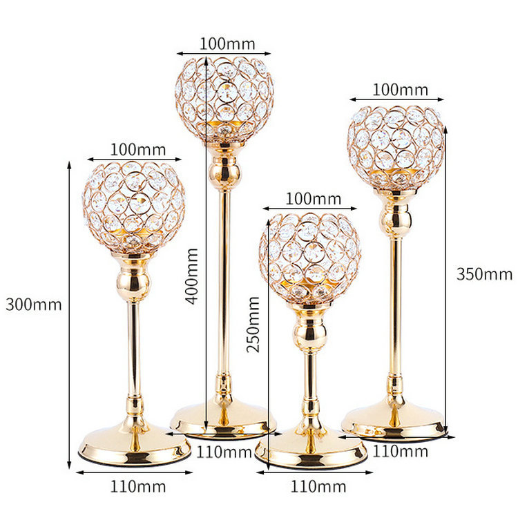 European crystal single head candle holder Western decoration Wedding hotel decoration supplies Romantic candlelight dinner glass candle holder Application Scenario