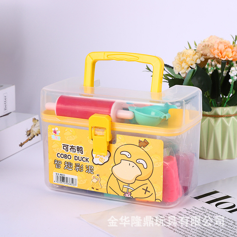 The source factory of colored clay can produce duck-shaped colored clay like skin clay, children's DIY toys, educational toys and clay Application Scenario