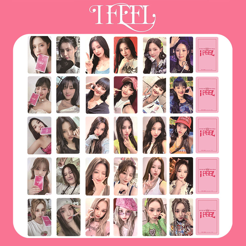 (G)I-DLE 新专《I feel》K4特典卡 明信片 成员个人小卡 明星周边