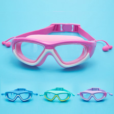 泳镜儿童硅胶泳镜游泳眼睛护目镜防雾带耳塞一体游泳镜套装