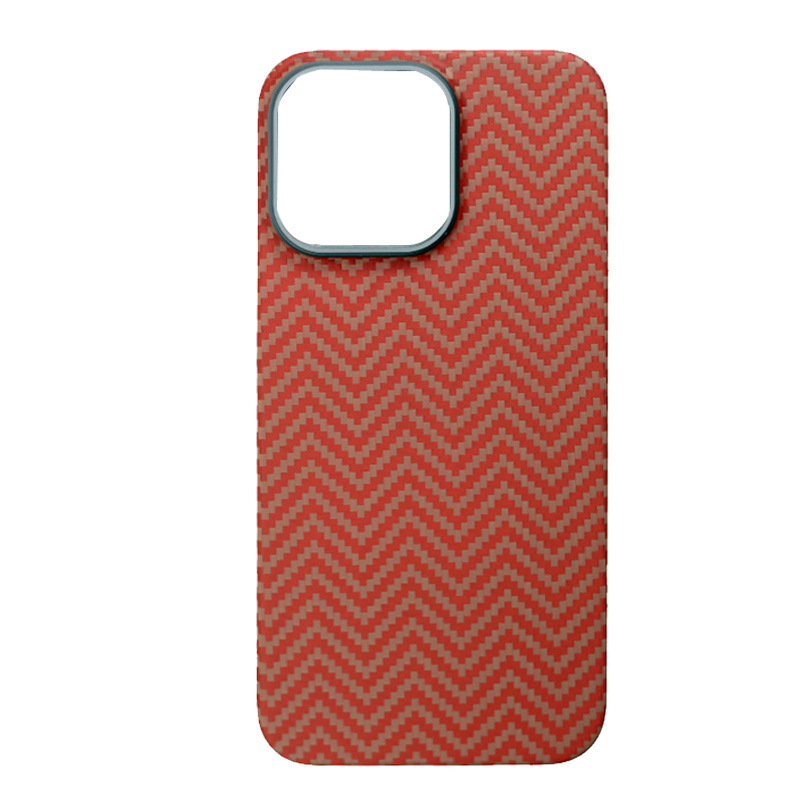 Kevlar China Red is suitable for Apple 15Pro/15Pro X Kevlar aramid fiber material phones Item Picture