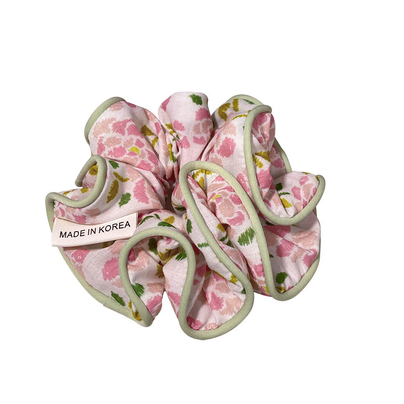Mori Department Xian Beauty Floral Large Hair Circle Female 2023 New Style Of Bun Head Temperament Head Rope Summer Simple Headwear Item Picture