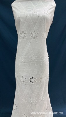 【一米起批】厂家现货直销飘花绣满幅服装面料