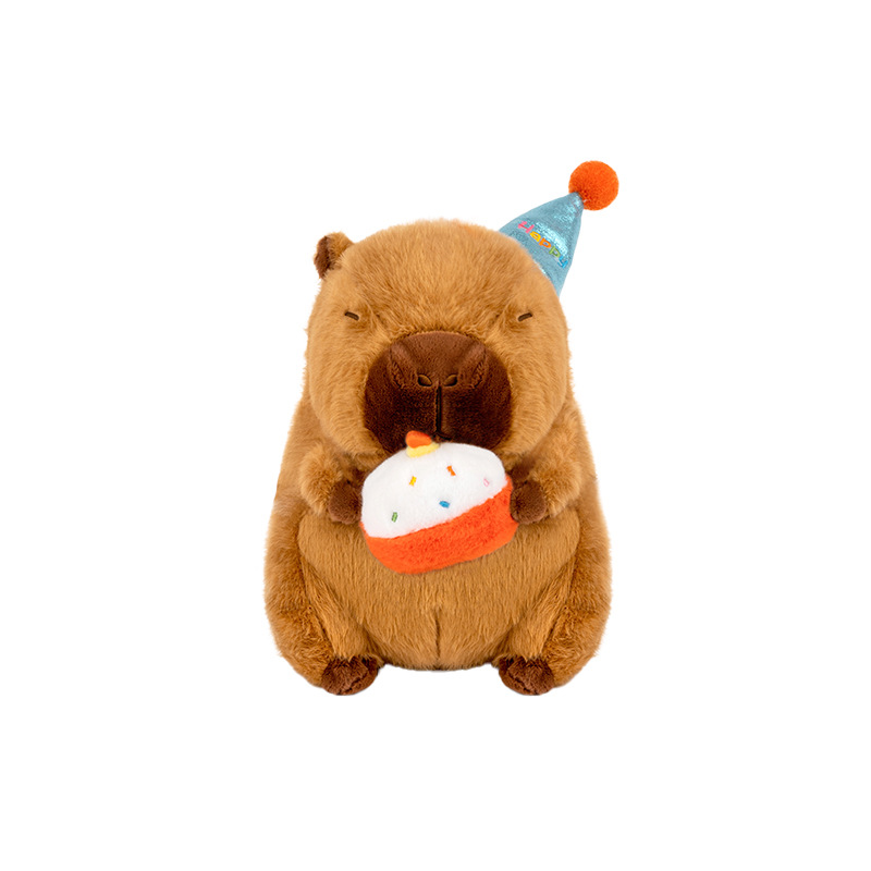 Wholesale of genuine French fries, capybaras, cute cartoon guinea pigs, plush toys, desktop ornaments, and soothing sleeping dolls Item Picture