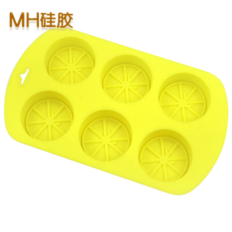 Minghao 6 Even Round Lemon Silicone Cake Mold Handmade Baby Complementary Food Tools Diy Essential Oil Soap Mold Item Picture