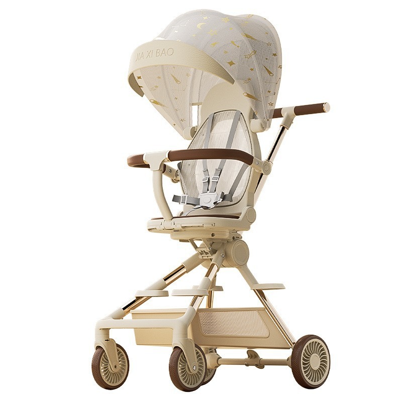 The Delama baby stroller is a bidirectional foldable high-view stroller that can be used for both sitting and lying down. It is also a baby pusher. Q2 Item Picture