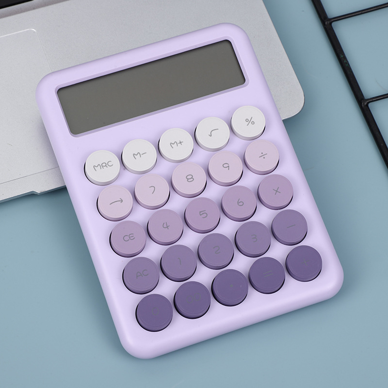 High appearance level dopamine gradient color calculator, cute and simple student calculator, for business office use Application Scenario