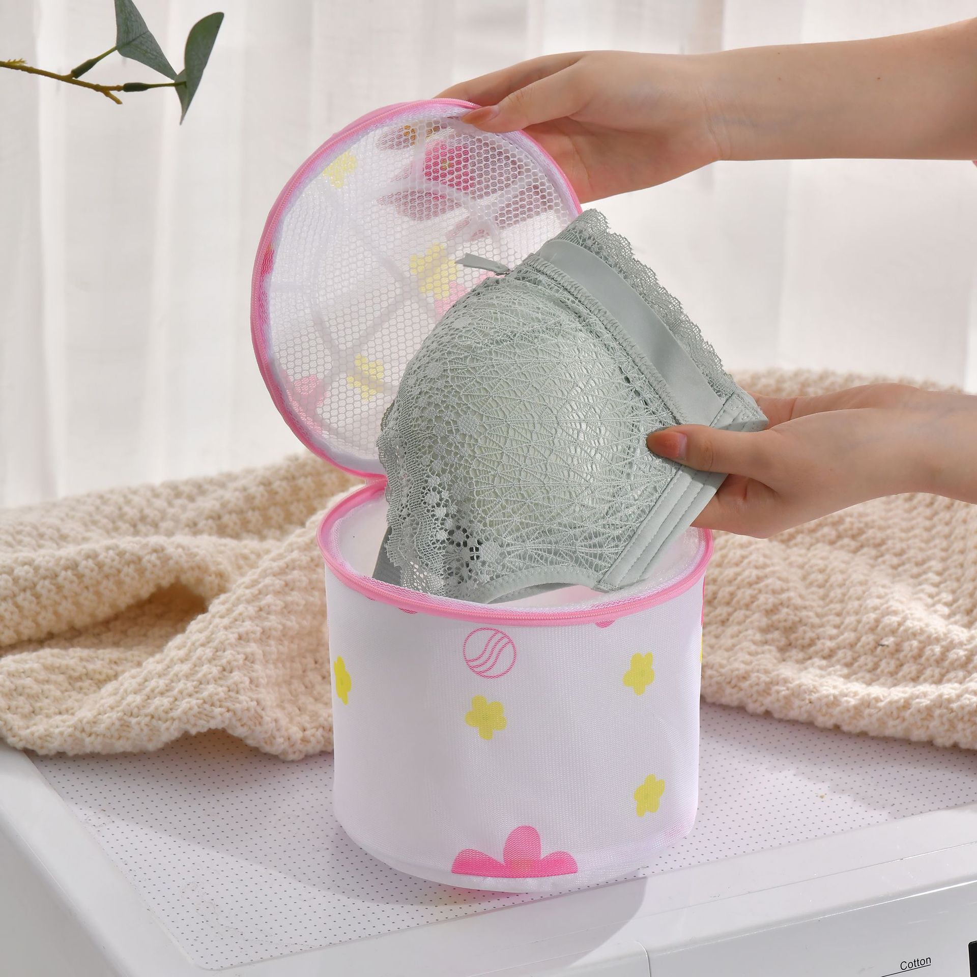 Laundry Bag Mesh Print Durable Six-Piece Fine Mesh Wash Care Set Lingerie Bra Washing Machine Washing Bag details Picture