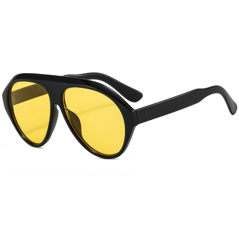 Marco grande sapo personalidad gafas de sol mujer europeo americano retro ins raqueta de calle premium sentido influencers protección solar moda gafas de sol maré Item Picture