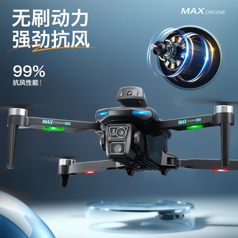 Cross-border XT606 UAV aerial photography HD long endurance optical flow obstacle avoidance dual lens remote control aircraft toy drone details Picture